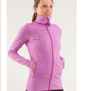 Lululemon In Stride Full Zip Heathered Jacket